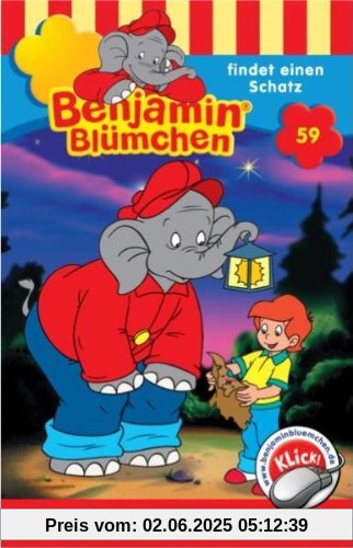 Benjamin Blümchen - Folge 59: findet einen Schatz [Musikkassette] von Benjamin Blümchen