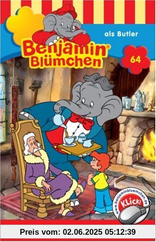 Benjamin Blümchen - Folge 64: als Butler [Musikkassette] von Benjamin Blümchen