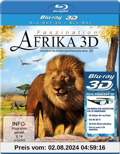 Faszination Afrika 3D (3D Version inkl. 2D Version & 3D Lenticular Card) [3D Blu-ray] von Benjamin Eicher