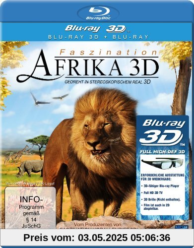 Faszination Afrika 3D (3D Version inkl. 2D Version & 3D Lenticular Card) [3D Blu-ray] von Benjamin Eicher