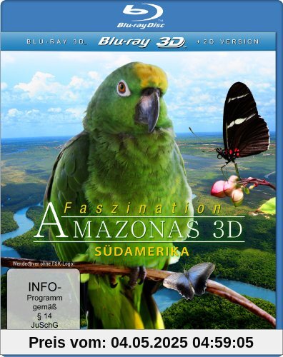 Faszination Amazonas 3D - Südamerika (inkl. 2D Version) [3D Blu-ray] von Benjamin Eicher