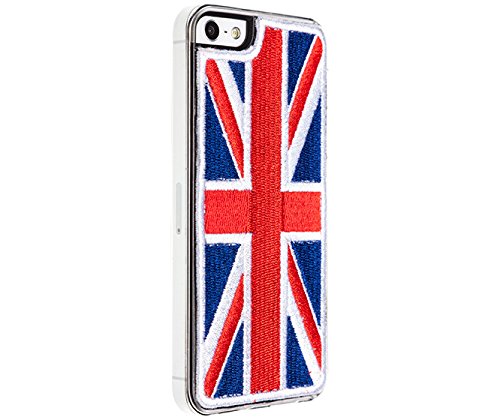 Benjamins Handy Bestickt für iPhone 5/5S, Flagge Großbritannien, Blue/Rot von Benjamins-Products