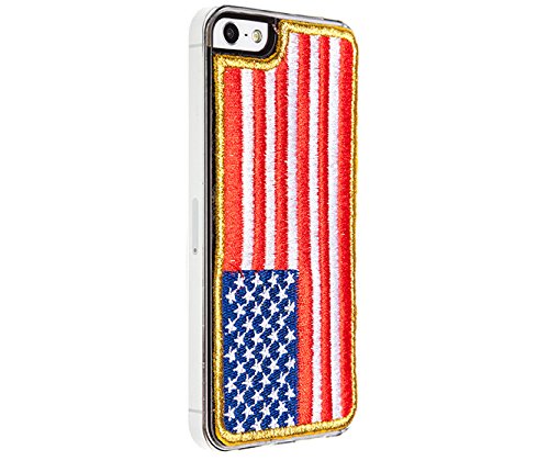 Benjamins Handy Bestickt für iPhone 5/5S, Flagge USA, Blue/Rot von Benjamins-Products