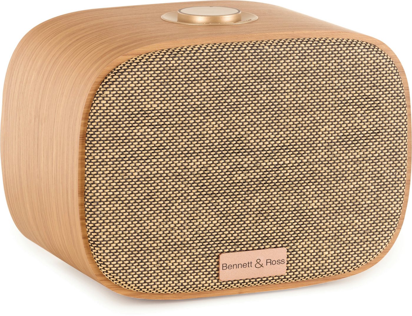 Bennett & Ross Sunderskog Bluetooth Lautsprecher Stereoanlage (60 W, Soundbox mit furniertem Holz-Gehäuse) von Bennett & Ross