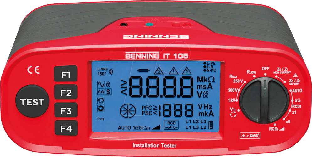 BENNING IT 105 - Installationsprüfgerät IT 105, DIN VDE 0100/105 (044105) von Benning