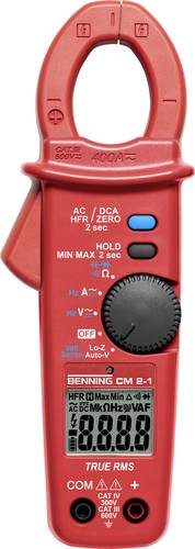 Benning CM 2-1 Stromzange, Hand-Multimeter digital CAT IV 300 V, CAT III 600V Anzeige (Counts): 4000 von Benning