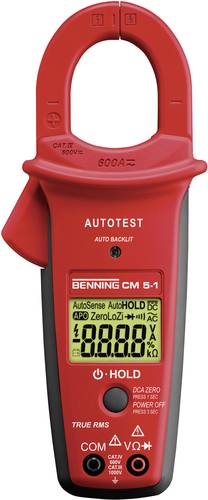 Benning CM 5-1 Stromzange, Hand-Multimeter digital CAT III 1000 V, CAT IV 600V Anzeige (Counts): 100 von Benning