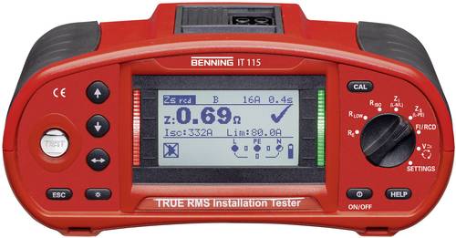 Benning IT 115 Installationstester kalibriert (ISO) VDE-Norm 0100, 0105 von Benning