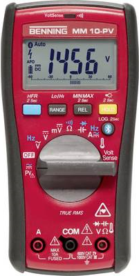Benning MM 10-PV Hand-Multimeter digital Datenlogger CAT IV 600 V Anzeige (Counts): 6000 (044089) von Benning