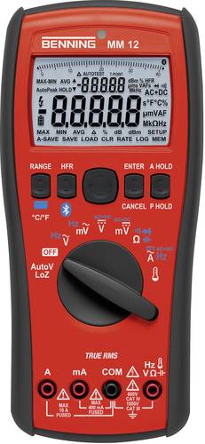 Benning MM 12 Hand-Multimeter kalibriert (ISO) digital Datenlogger CAT IV 600 V, CAT III 1000V Anzei von Benning