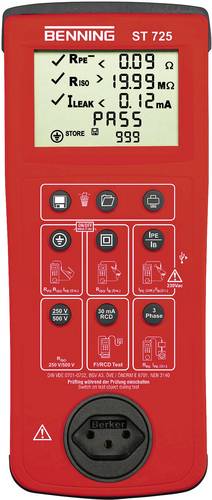 Benning ST 725 CH Gerätetester VDE-Norm 0701-0702 von Benning