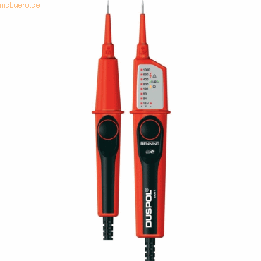 Benning Spannungsprüfer Duspol expert 50262 12-1000 Volt rot/schwarz von Benning