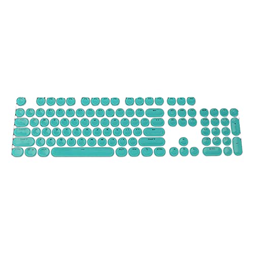 Benoon Ersatz-Tastenkappen für mechanische Spieltastatur, 104 Stück, universell, verschleißfest, runde Form, mechanische Tastatur, Ersatz-Tastenabdeckungen für PC und Computer, Cyan von Benoon