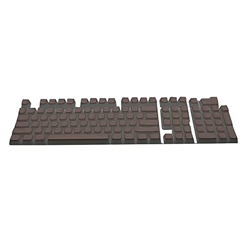 Benoon Ersatz-Tastenkappen für mechanische Spieltastatur, 108 Stück, verschleißfeste Mini-Hintergrundbeleuchtung PBT-Tastenkappen für mechanische Tastaturen, dunkles Kaffeebraun von Benoon