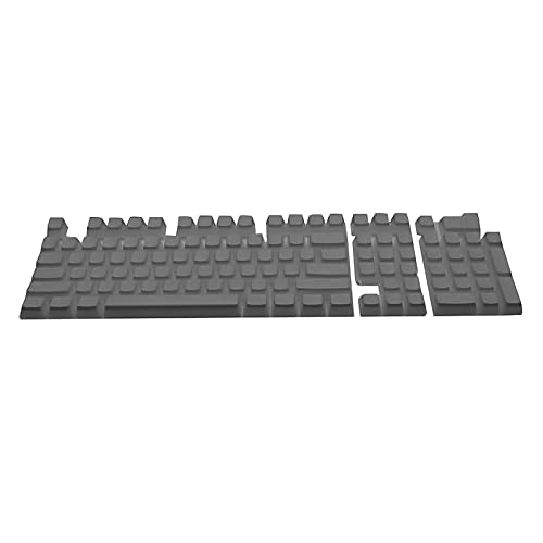 Benoon Ersatz-Tastenkappen für mechanische Spieltastatur, 108 Stück, verschleißfeste Mini-Hintergrundbeleuchtung PBT-Tastenkappen für mechanische Tastaturen – Grau von Benoon