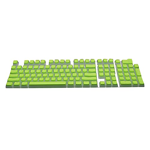 Benoon Ersatz-Tastenkappen für mechanische Spieltastatur, 108 Stück, verschleißfeste Mini-Hintergrundbeleuchtung PBT-Tastenkappen für mechanische Tastaturen – Grün von Benoon