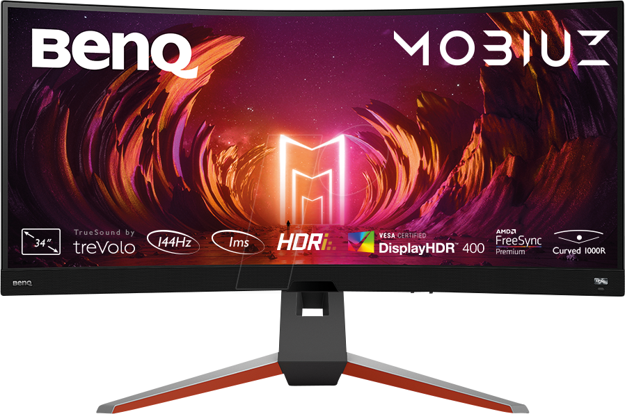 BENQ EX3410R - 86cm Monitor, Curved, USB, Lautsprecher von Benq