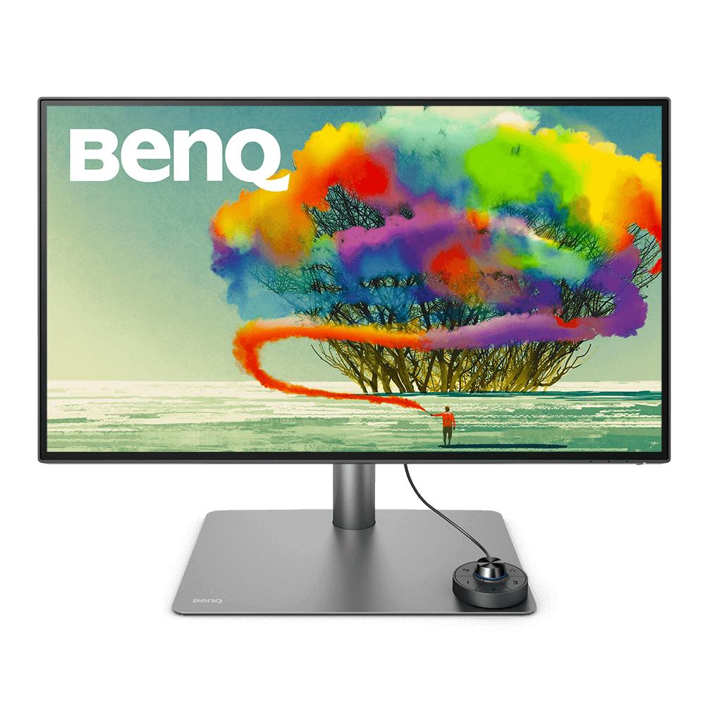 BenQ DesignVue PD2725U - LED-Monitor - 68.58 cm (27) - 3840 x 2160 4K @ 60 Hz - IPS - 250 cd/m² - 1200:1 - HDR10 - 5 ms - 2xThunderbolt 3, 2xHDMI, DisplayPort - Lautsprecher - Grau, Schwarz von Benq