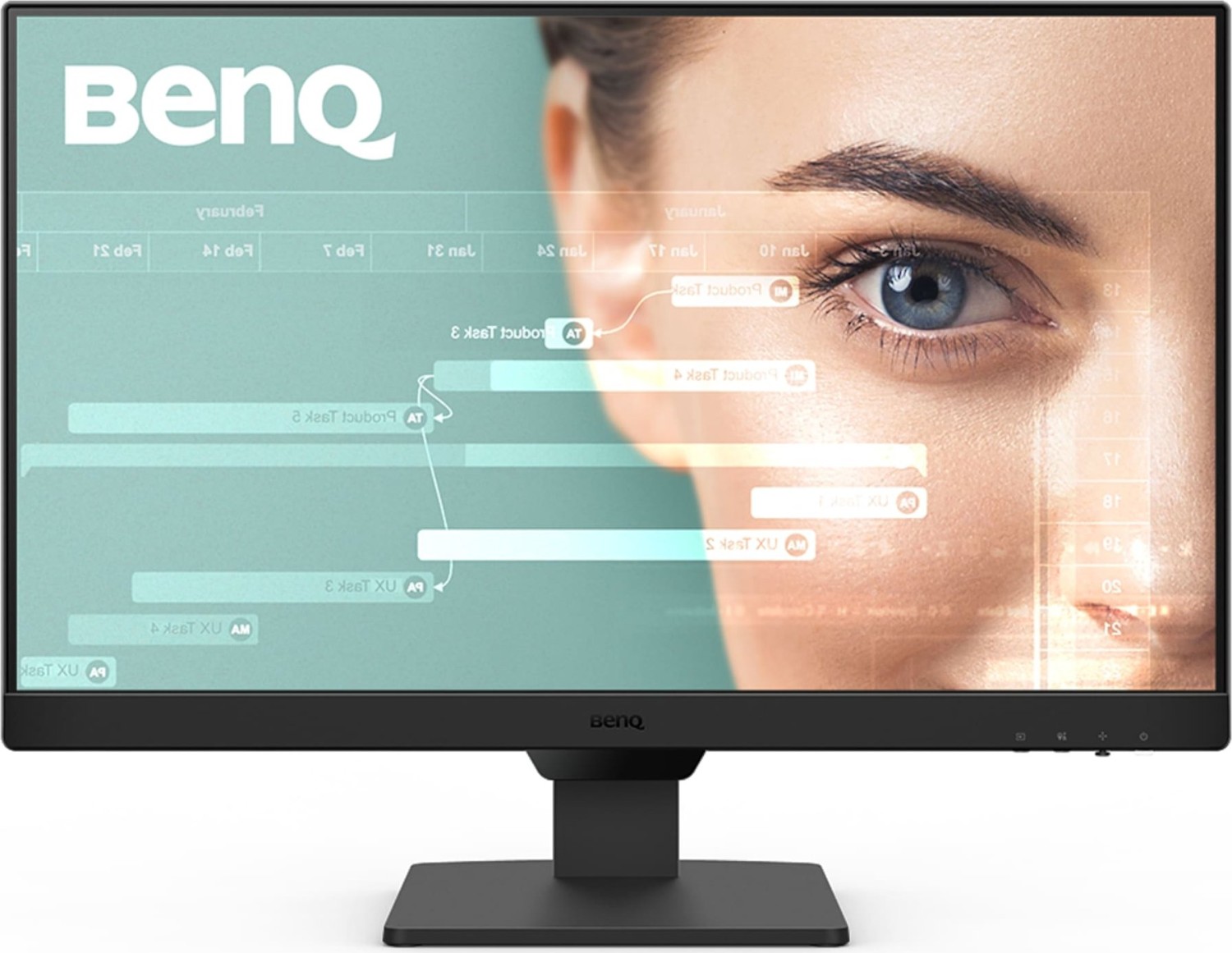 BenQ GW2490 LED-Monitor 60.5 cm (23.8 Zoll) - schwarz, FullHD, IPS, HDMI, DisplayPort, VESA MediaSync, 100Hz Panel [Energieklasse E] (9H.LLSLJ.LBE) von Benq