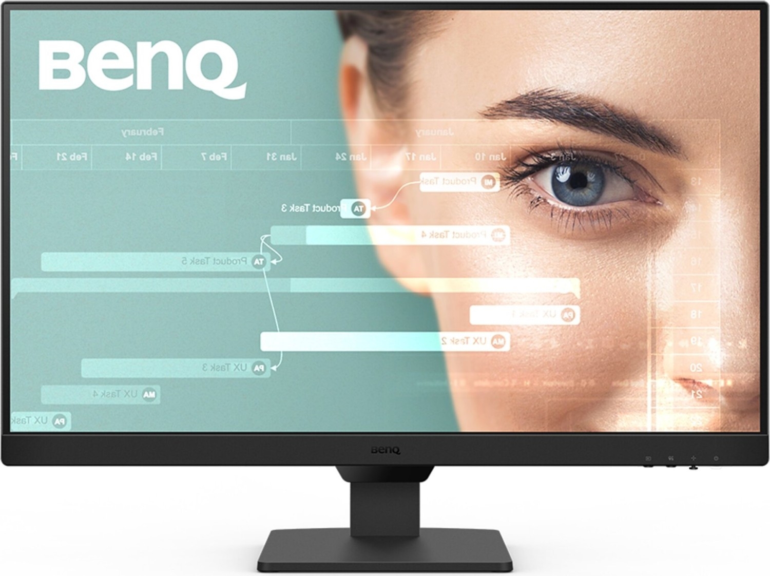 BenQ GW2790 - LED-Monitor - 68.6 cm (27) (27 sichtbar) - 1920 x 1080 Full HD (1080p) @ 100 Hz - IPS - 250 cd/m² - 1300:1 - 5 ms - 2xHDMI, DisplayPort - Lautsprecher - Schwarz [Energieklasse E] (9H.LLTLJ.LBE) (geöffnet) von Benq
