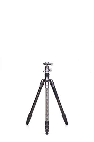 Benro Carbon Fibre Zero Series Tripod/Monopod with VX20 Ballhead, 5 Leg Sections, Twist Leg Locks, Padded Carrying Case (FRHN14CVX20) Max Height 139.5 cm von Benro