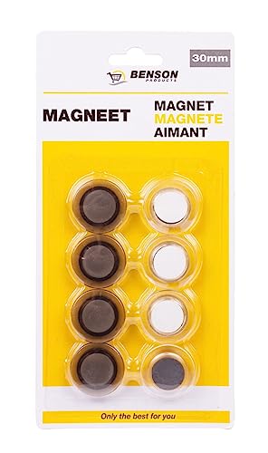 Starke Magnete für Magnettafel Pinnwand Whiteboard Kühlschrank Büro Tafel 8 St. von Benson