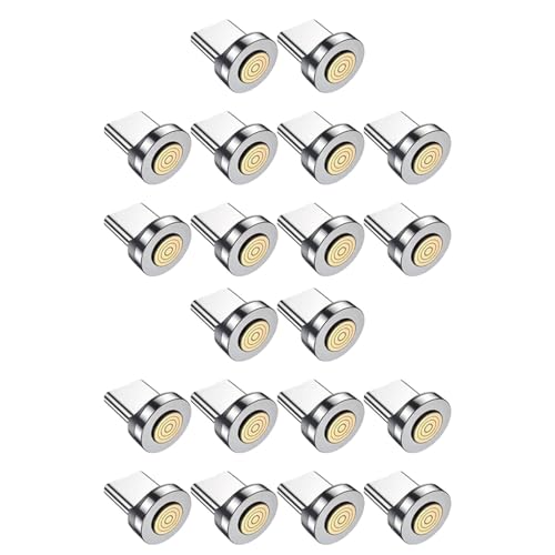 Benssey 7-Poliger Typ C-Magnetstecker, Schnellladekabeladapter für Magnetisches Ladegerät, 360° Drehbarer Anschluss, 20 Stück Benssey 7-Poliger Typ C-Magnetstecker, Schnellladekabeladapter für Magnetisches Ladegerät, 360° Drehbarer Anschluss, 20 Stück von Benssey