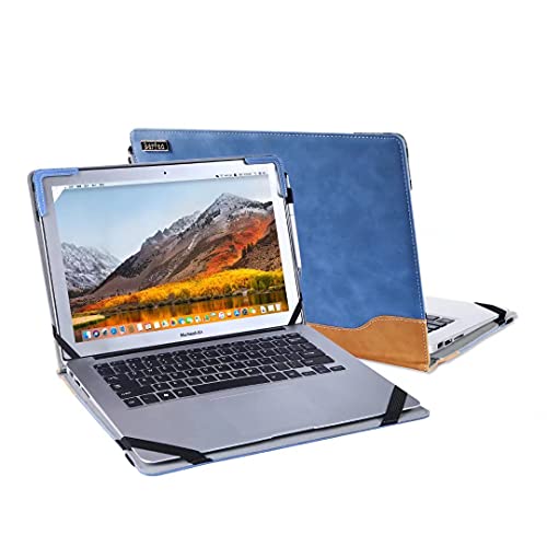 Berfea Laptop Hülle Tasche kompatibel mit Lenovo Yoga Slim 7 Pro 14 /IdeaPad Slim 7i Pro/Yoga Slim 750i Pro/Yoga Slim 7i /Flex 7i 14 Zoll Notebook mit Kühlhalterung, Blau(Nicht für Slim 7 14) von Berfea