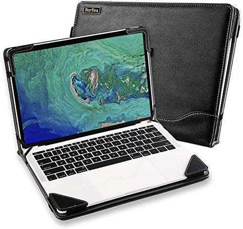 Hülle für Acer Swift 5 SF514-51/52/53 14 Laptop PU Leder Cover Tasche Notebook PC Sleeve Stand Schutzhülle Skin(SF514-54 Wird Nicht unterstützt) von Berfea