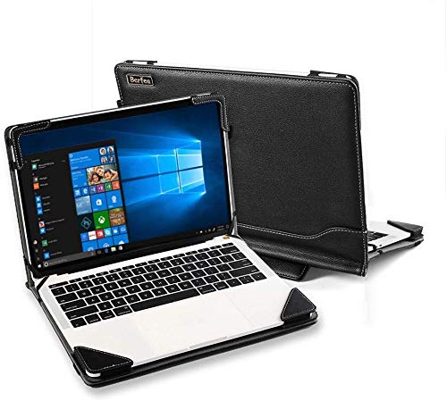 Schutzhülle für ASUS Chromebook C523NA 15,6 Zoll Laptop PU Leder Cover Tasche Tasche Notebook PC Sleeve Stand Schutzhülle Skin von Berfea
