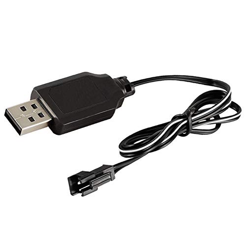 USB-Ladekabel Batterie-Ladekabel für NI-Cd NI-MH-Akkus SM-2-Pin-Steckeradapter 4,8 V Ausgang Wird auf RC Toys Car Tank Trucks Trains Boat verwendet (4.8V) von Berfea