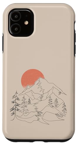 Hülle für iPhone 11 Retro Berg Himmel und See Beige Hülle für iPhone 11 Retro Berg Himmel und See Beige von Berge Designs & Geschenkideen
