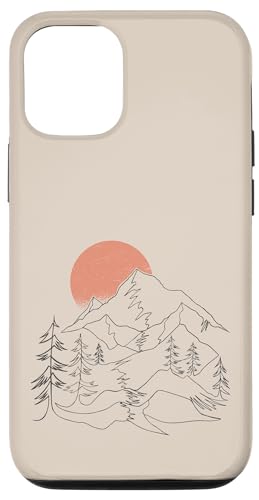 Hülle für iPhone 12/12 Pro Retro Berg Himmel und See Beige Hülle für iPhone 12/12 Pro Retro Berg Himmel und See Beige von Berge Designs & Geschenkideen