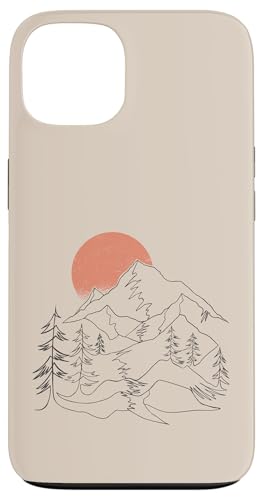Hülle für iPhone 13 Retro Berg Himmel und See Beige Hülle für iPhone 13 Retro Berg Himmel und See Beige von Berge Designs & Geschenkideen