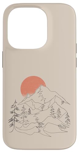 Hülle für iPhone 14 Pro Retro Berg Himmel und See Beige Hülle für iPhone 14 Pro Retro Berg Himmel und See Beige von Berge Designs & Geschenkideen