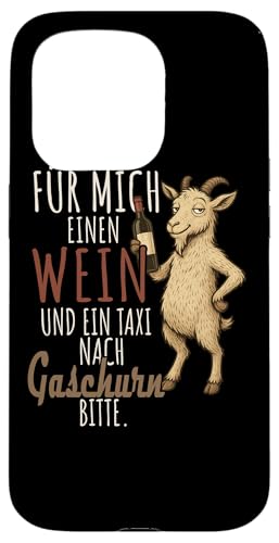 Ein Wein und ein Taxi nach Gaschurn Wandern Voralberg Hülle für iPhone 15 Pro Ein Wein und ein Taxi nach Gaschurn Wandern Voralberg Hülle für iPhone 15 Pro von Bergliebe Shirt Wanderlust Hüttengaudi Österreich