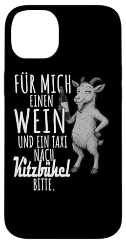 Ein Wein und ein Taxi nach Kitzbühel Wandern Tirol Hülle für iPhone 14 Plus Ein Wein und ein Taxi nach Kitzbühel Wandern Tirol Hülle für iPhone 14 Plus von Bergliebe Shirt Wanderlust Hüttengaudi Österreich