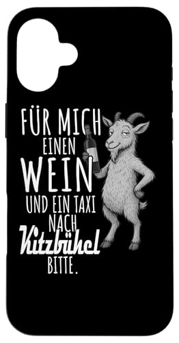 Ein Wein und ein Taxi nach Kitzbühel Wandern Tirol Hülle für iPhone 16 Plus Ein Wein und ein Taxi nach Kitzbühel Wandern Tirol Hülle für iPhone 16 Plus von Bergliebe Shirt Wanderlust Hüttengaudi Österreich