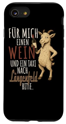 Ein Wein und ein Taxi nach Längenfeld Wandern Tirol Hülle für iPhone SE (2020) / 7 / 8 von Bergliebe Shirt Wanderlust Hüttengaudi Österreich