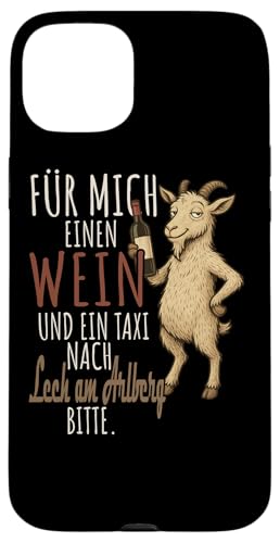 Ein Wein und ein Taxi nach Lech am Arlberg Wandern Voralberg Hülle für iPhone 15 Plus Ein Wein und ein Taxi nach Lech am Arlberg Wandern Voralberg Hülle für iPhone 15 Plus von Bergliebe Shirt Wanderlust Hüttengaudi Österreich