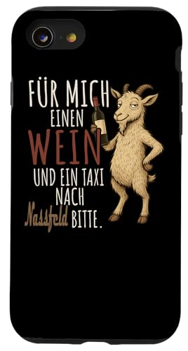 Ein Wein und ein Taxi nach Nassfeld Wandern Kärnten Hülle für iPhone SE (2020) / 7 / 8 von Bergliebe Shirt Wanderlust Hüttengaudi Österreich