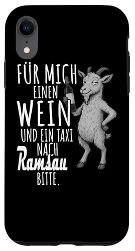 Ein Wein und ein Taxi nach Ramsau Salzburg Wandern Hülle für iPhone XR Ein Wein und ein Taxi nach Ramsau Salzburg Wandern Hülle für iPhone XR von Bergliebe Shirt Wanderlust Hüttengaudi Österreich