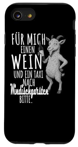 Ein Wein und ein Taxi nach Windischgarsten Oberösterreich Hülle für iPhone SE (2020) / 7 / 8 von Bergliebe Shirt Wanderlust Hüttengaudi Österreich