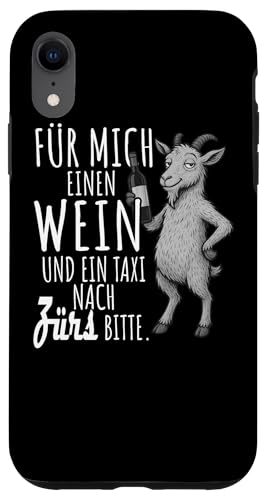 Ein Wein und ein Taxi nach Zürs Wandern Voralberg Hülle für iPhone XR Ein Wein und ein Taxi nach Zürs Wandern Voralberg Hülle für iPhone XR von Bergliebe Shirt Wanderlust Hüttengaudi Österreich