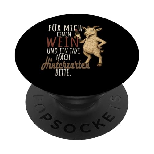 Ein Wein und ein Taxi nach Hinterzarten Wandern Schwarzwald PopSockets Klebender PopGrip Ein Wein und ein Taxi nach Hinterzarten Wandern Schwarzwald PopSockets Klebender PopGrip von Bergliebe Shirt Wanderlust Hüttengaudi Schwarzwald