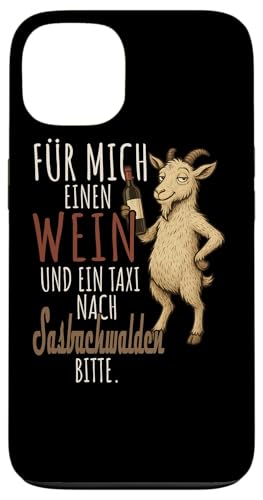 Ein Wein und ein Taxi nach Sasbachwalden Wandern Schwarzwald Hülle für iPhone 13 von Bergliebe Shirt Wanderlust Hüttengaudi Schwarzwald