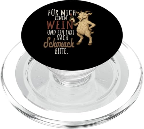 Ein Wein und ein Taxi nach Schonach Wandern Schwarzwald PopSockets PopGrip für MagSafe Ein Wein und ein Taxi nach Schonach Wandern Schwarzwald PopSockets PopGrip für MagSafe von Bergliebe Shirt Wanderlust Hüttengaudi Schwarzwald