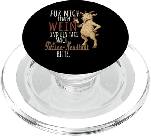 Ein Wein und ein Taxi nach Titisee-Neustadt Schwarzwald PopSockets PopGrip für MagSafe Ein Wein und ein Taxi nach Titisee-Neustadt Schwarzwald PopSockets PopGrip für MagSafe von Bergliebe Shirt Wanderlust Hüttengaudi Schwarzwald