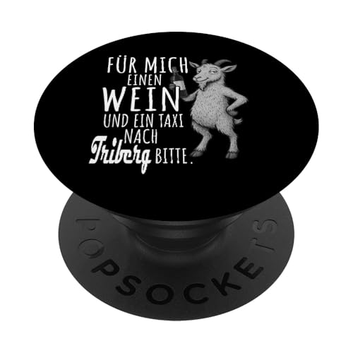Ein Wein und ein Taxi nach Triberg Wandern Schwarzwald PopSockets Klebender PopGrip Ein Wein und ein Taxi nach Triberg Wandern Schwarzwald PopSockets Klebender PopGrip von Bergliebe Shirt Wanderlust Hüttengaudi Schwarzwald