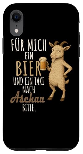 Ein Wein und ein Taxi nach Aschau Wanderlust Berge Hülle für iPhone XR Ein Wein und ein Taxi nach Aschau Wanderlust Berge Hülle für iPhone XR von Bergliebe Shirt Wanderlust Hüttengaudi Wandern
